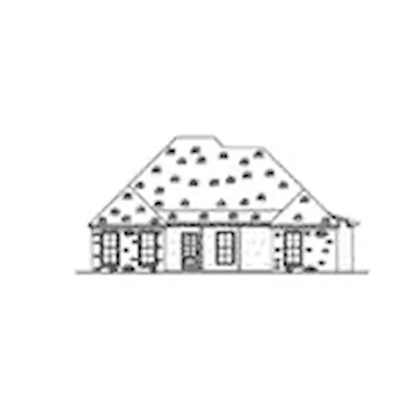 Country French House Plan Rear Elevation - 170D-0024 - Shop House Plans and More