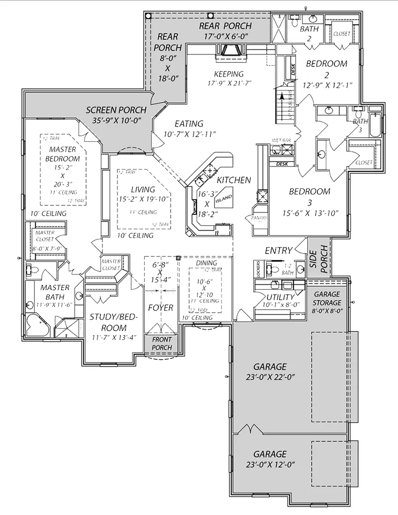 Luxury House Plan First Floor - 170D-0025 - Shop House Plans and More