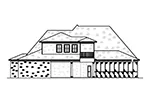 Luxury House Plan Rear Elevation - 170D-0025 - Shop House Plans and More