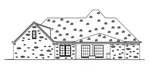 Acadian House Plan Rear Elevation - Valhalla Southern Home 170D-0027 - Shop House Plans and More