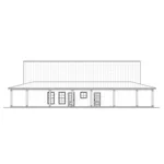 Modern Farmhouse Plan Rear Elevation - Old Farm Country Home 170D-0029 - Shop House Plans and More