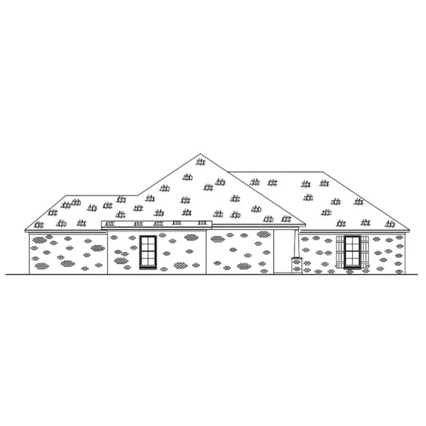 Country French House Plan Left Elevation - 170D-0030 - Shop House Plans and More