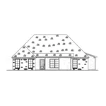 Lowcountry House Plan Rear Elevation - 170D-0034 - Shop House Plans and More