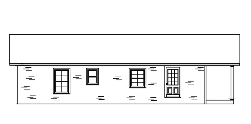 Acadian House Plan Left Elevation - 170D-0035 | House Plans and More