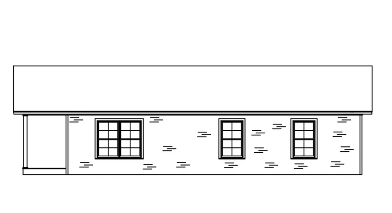 Acadian House Plan Right Elevation - 170D-0035 | House Plans and More