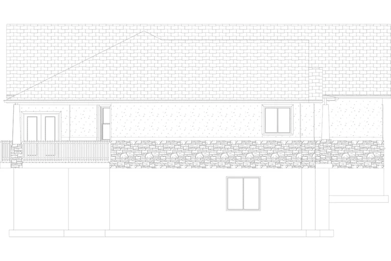 Country House Plan Left Elevation - Adamson Craftsman Home 172D-0001 - Search House Plans and More