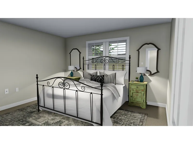 Traditional House Plan Bedroom Photo 01 - Akers Ranch Home 172D-0002 - Search House Plans and More