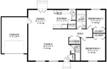 Traditional House Plan First Floor - Akers Ranch Home 172D-0002 - Search House Plans and More