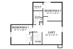 Arts & Crafts House Plan Second Floor - Alder Wood Ranch Home 172D-0004 - Search House Plans and More