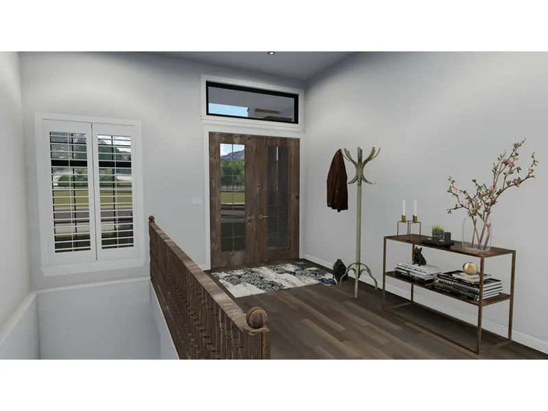 Farmhouse Plan Foyer Photo - Anderson Bay Craftsman Home 172D-0006 - Search House Plans and More