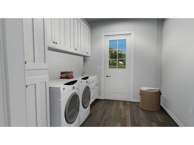 Farmhouse Plan Laundry Room Photo 01 - Anderson Bay Craftsman Home 172D-0006 - Search House Plans and More