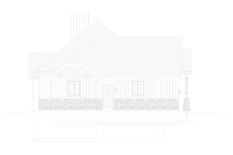 Farmhouse Plan Left Elevation - Anderson Bay Craftsman Home 172D-0006 - Search House Plans and More