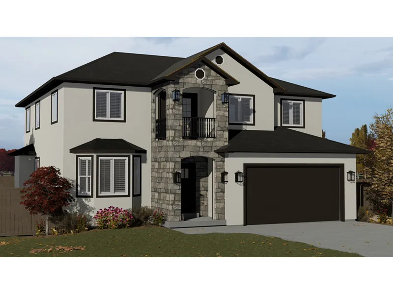 European House Plan Front Photo 03 - Andersons European Home 172D-0007 - Search House Plans and More