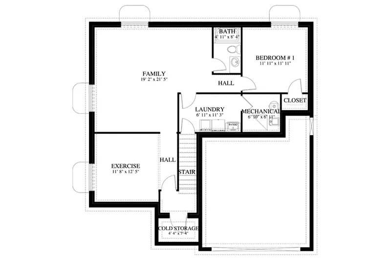 European House Plan Optional Lower Level - Andersons European Home 172D-0007 - Search House Plans and More