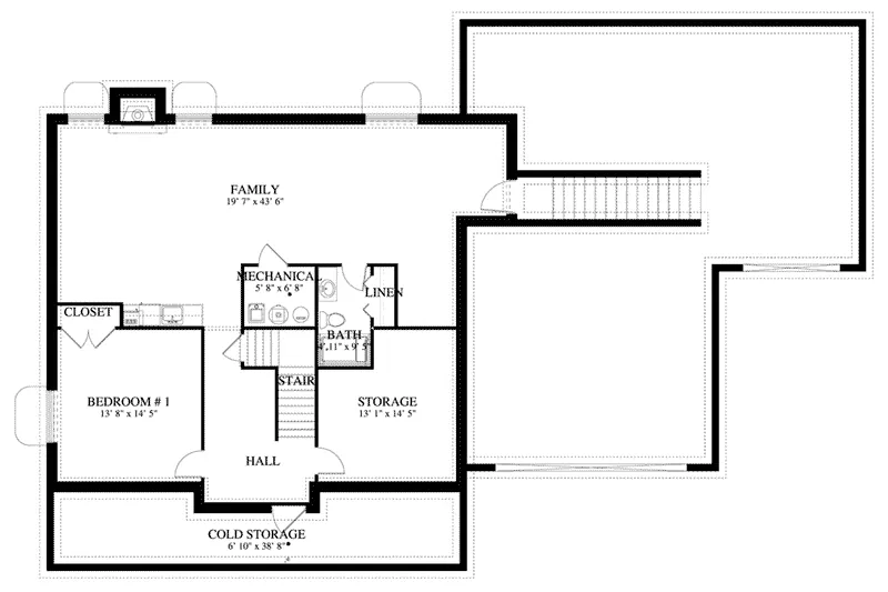 Arts & Crafts House Plan Optional Lower Level - Arthur Lane Craftsman Home 172D-0008 - Search House Plans and More