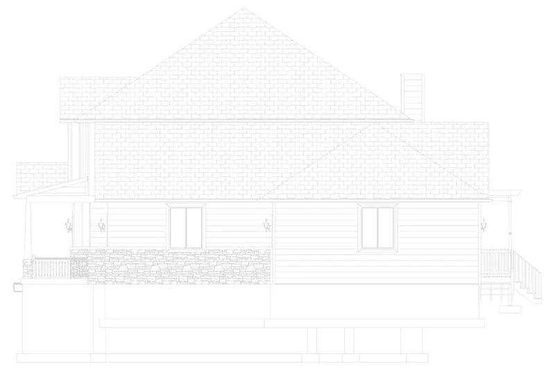 Arts & Crafts House Plan Right Elevation - Arthur Lane Craftsman Home 172D-0008 - Search House Plans and More