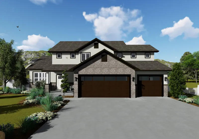 European House Plan Front of Home - Ashley Valley Two-Story Home 172D-0009 - Search House Plans and More