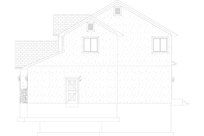 European House Plan Right Elevation - Ashley Valley Two-Story Home 172D-0009 - Search House Plans and More