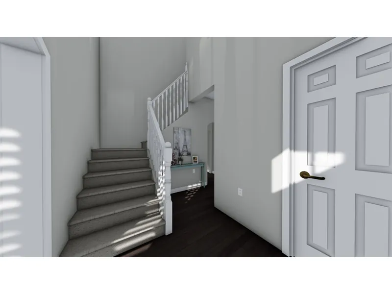 European House Plan Stairs Photo 01 - Ashley Valley Two-Story Home 172D-0009 - Search House Plans and More