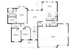 Ranch House Plan First Floor - Auman Ranch Home 172D-0011 - Search House Plans and More