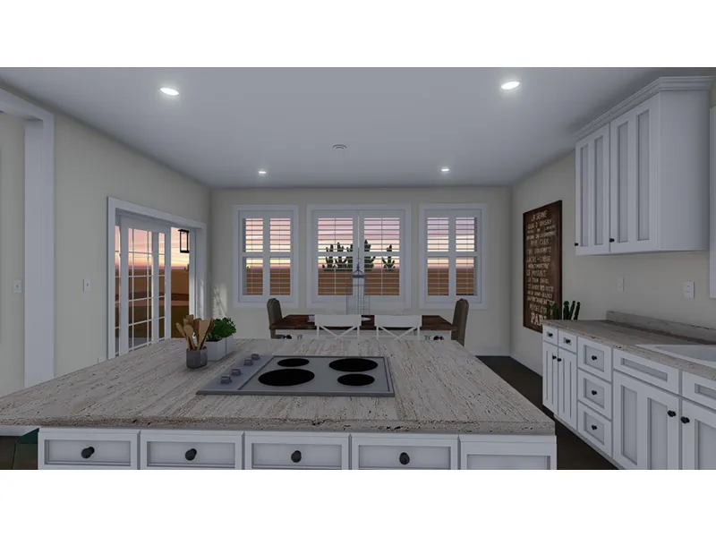 Ranch House Plan Kitchen Photo 01 - Auman Ranch Home 172D-0011 - Search House Plans and More