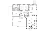 Cabin & Cottage House Plan First Floor - Aurora Lane Craftsman Home 172D-0012 - Search House Plans and More