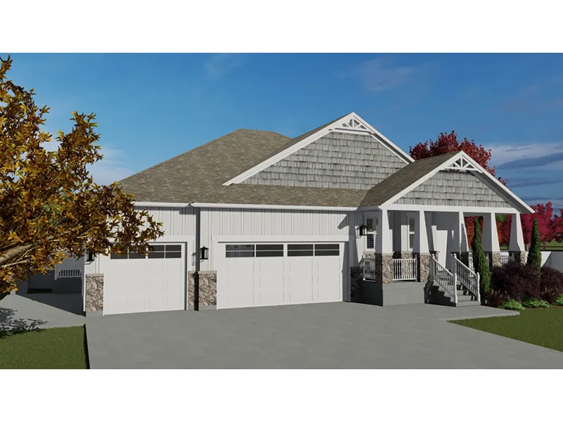 Cabin & Cottage House Plan Front Photo 10 - Aurora Lane Craftsman Home 172D-0012 - Search House Plans and More