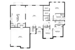 Ranch House Plan First Floor - Avery Lane Ranch Home 172D-0014 - Search House Plans and More