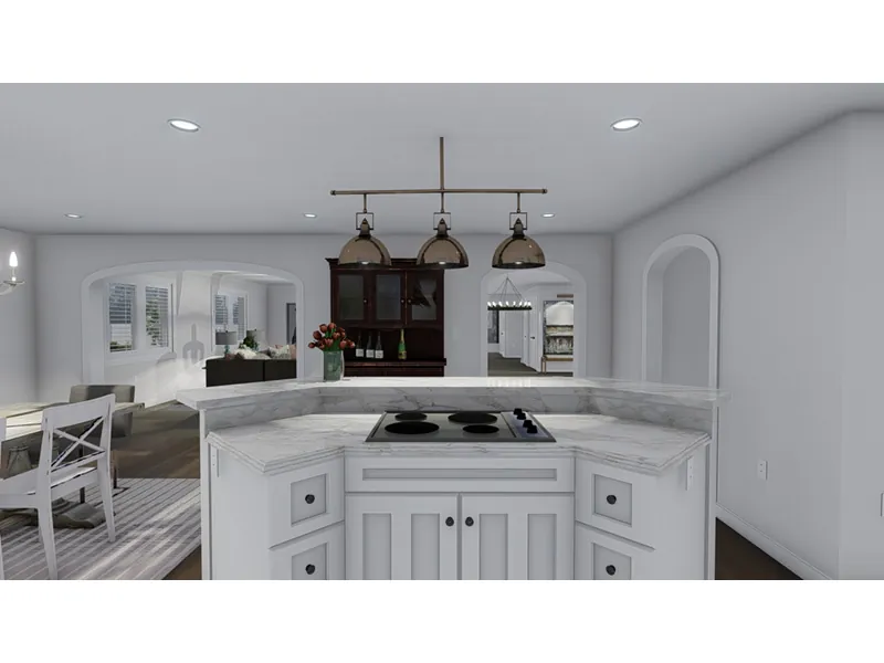 Ranch House Plan Kitchen Photo 03 - Avery Lane Ranch Home 172D-0014 - Search House Plans and More