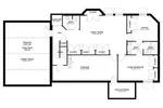 Arts & Crafts House Plan Basement Floor - Bailey Lake Country Home 172D-0015 - Search House Plans and More