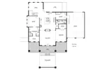 Country House Plan First Floor - Barnett Lane Rustic Home 172D-0016 - Search House Plans and More