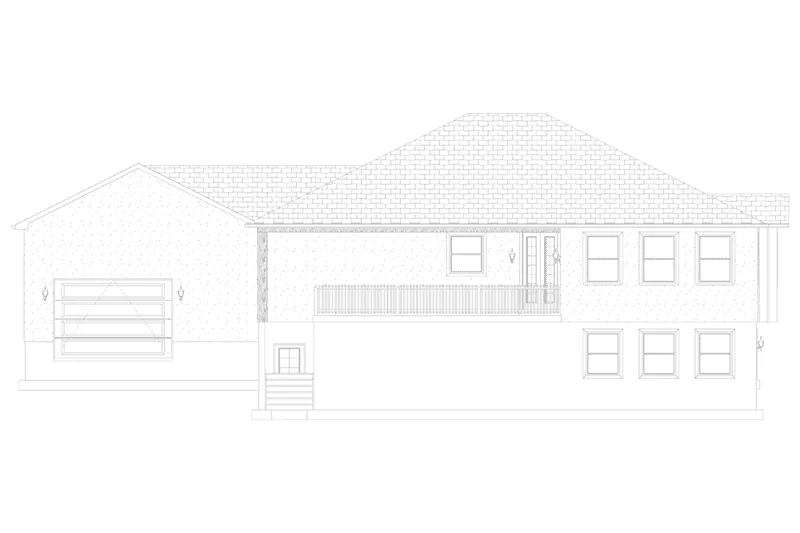 Country House Plan Rear Elevation - Barnett Lane Rustic Home 172D-0016 - Search House Plans and More