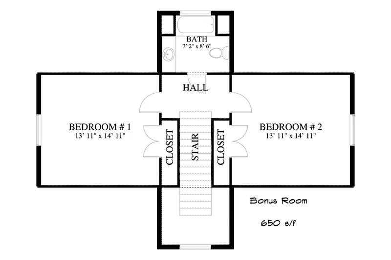 Mountain House Plan Bonus Room - Beck Craftsman Cabin 172D-0017 - Search House Plans and More