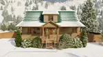 Mountain House Plan Front of House 172D-0017