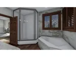 Mountain House Plan Master Bathroom Photo 02 - Beck Craftsman Cabin 172D-0017 - Search House Plans and More