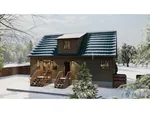 Mountain House Plan Rear Photo 01 - Beck Craftsman Cabin 172D-0017 - Search House Plans and More