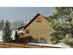 Mountain House Plan Side View Photo - Beck Craftsman Cabin 172D-0017 - Search House Plans and More