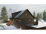 Mountain House Plan Side View Photo 01 - Beck Craftsman Cabin 172D-0017 - Search House Plans and More