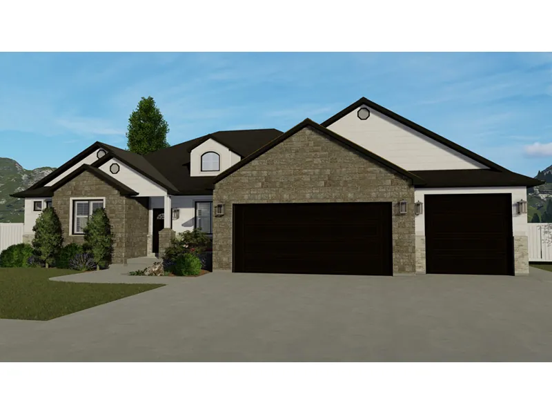 Traditional House Plan Front Photo 07 - Boren Ranch Home 172D-0021 - Search House Plans and More