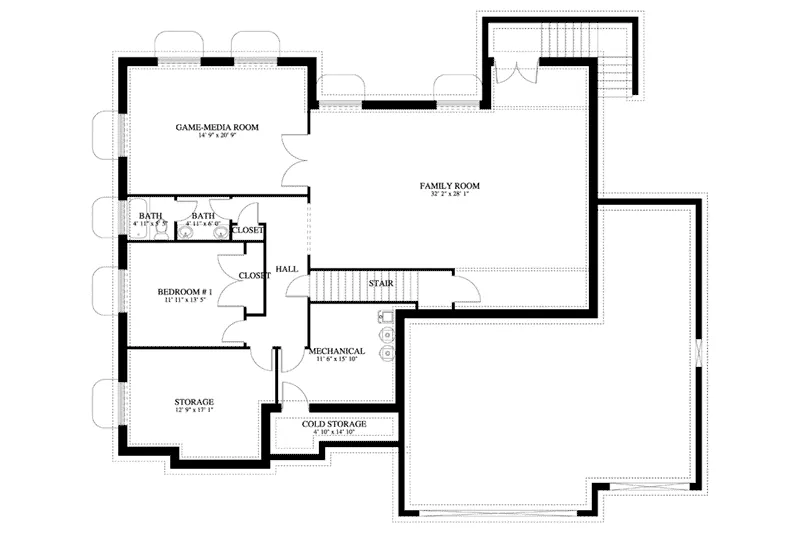 Traditional House Plan Optional Lower Level - Boren Ranch Home 172D-0021 - Search House Plans and More