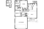 Traditional House Plan First Floor - Brynn Ranch Home 172D-0023 - Search House Plans and More