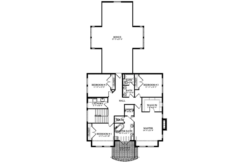 Craftsman House Plan Second Floor - Calders Cottage Craftsman Home 172D-0024 - Search House Plans and More