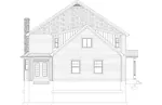 Craftsman House Plan Rear Elevation - Calders Cottage Craftsman Home 172D-0024 - Search House Plans and More