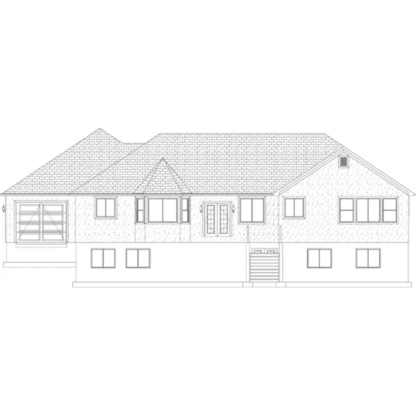 Arts & Crafts House Plan Rear Elevation - Cleverley Craftsman Home 172D-0029 - Search House Plans and More