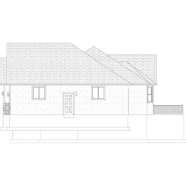 Arts & Crafts House Plan Right Elevation - Cleverley Craftsman Home 172D-0029 - Search House Plans and More