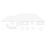 Ranch House Plan Rear Elevation - Howlett Lane Ranch Home 172D-0042 - Search House Plans and More