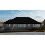 Ranch House Plan Rear Photo 01 - Howlett Lane Ranch Home 172D-0042 - Search House Plans and More