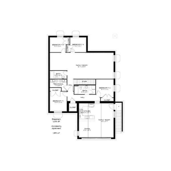 Optional Lower Level - Van Wagoner Ranch Home 172D-0051 - Shop House Plans and More