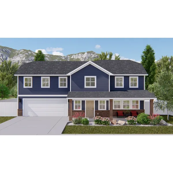 Craftsman House Plan Front Photo 01 - 172D-0057 - Shop House Plans and More