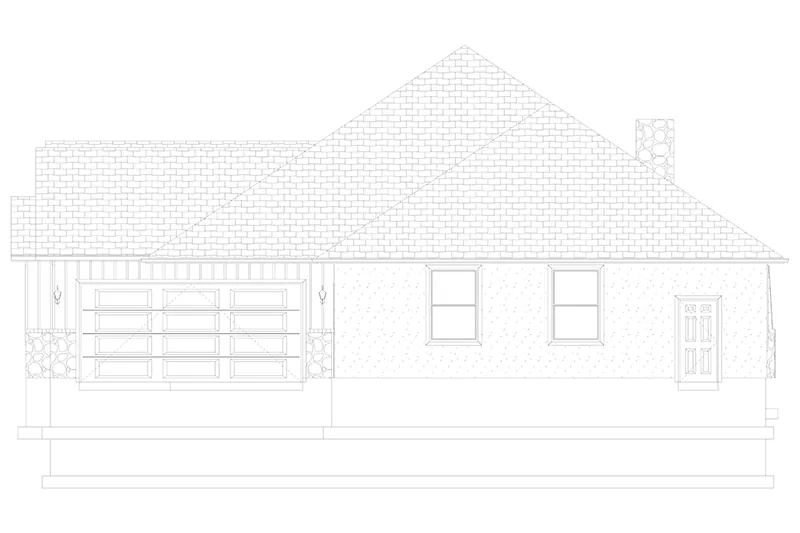 Arts & Crafts House Plan Right Elevation - Olney Craftsman Home 172D-0060 | House Plans and More